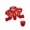 CaddiesShack Team Golf 3 Pack NFL Golf Club Headcovers Driver Fairway Hybrid -GOLF CLUB COVERS Sales Kansas City Chiefs Headcover Sets