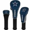 Team Golf NFL 3 Pack Headcover Set - Team Effort -GOLF CLUB COVERS Sales SetofThree DallasCowboys