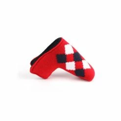 HNM Golf Volf Golf Classic Knit Putter Cover - Red -GOLF CLUB COVERS Sales VolfGolfHeadcovers RedKnitPutter2