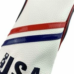 HNM Golf Volf Golf Red White Blue Leather USA Headcovers -GOLF CLUB COVERS Sales VolfGolfHeadcovers USAFairway1