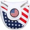 HNM Golf Volf Golf Red White Blue Synthetic Leather USA Mallet Putter Cover -GOLF CLUB COVERS Sales VolfGolfHeadcovers USAMalletPutter0