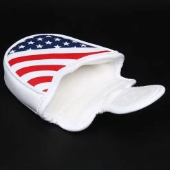 HNM Golf Volf Golf Red White Blue Synthetic Leather USA Mallet Putter Cover -GOLF CLUB COVERS Sales VolfGolfHeadcovers USAMalletPutter5