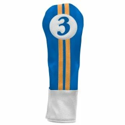 Hireko Sahara Retro Vintage #3 Fairway Wood Headcovers -GOLF CLUB COVERS Sales fw 3 hc royal yellow