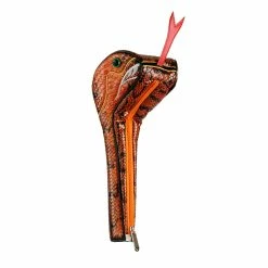 Hireko Snake 460cc Driver Headcover -GOLF CLUB COVERS Sales snakes angle orange